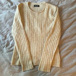 Naadam cashmere ribbed sweater oatmeal excellent